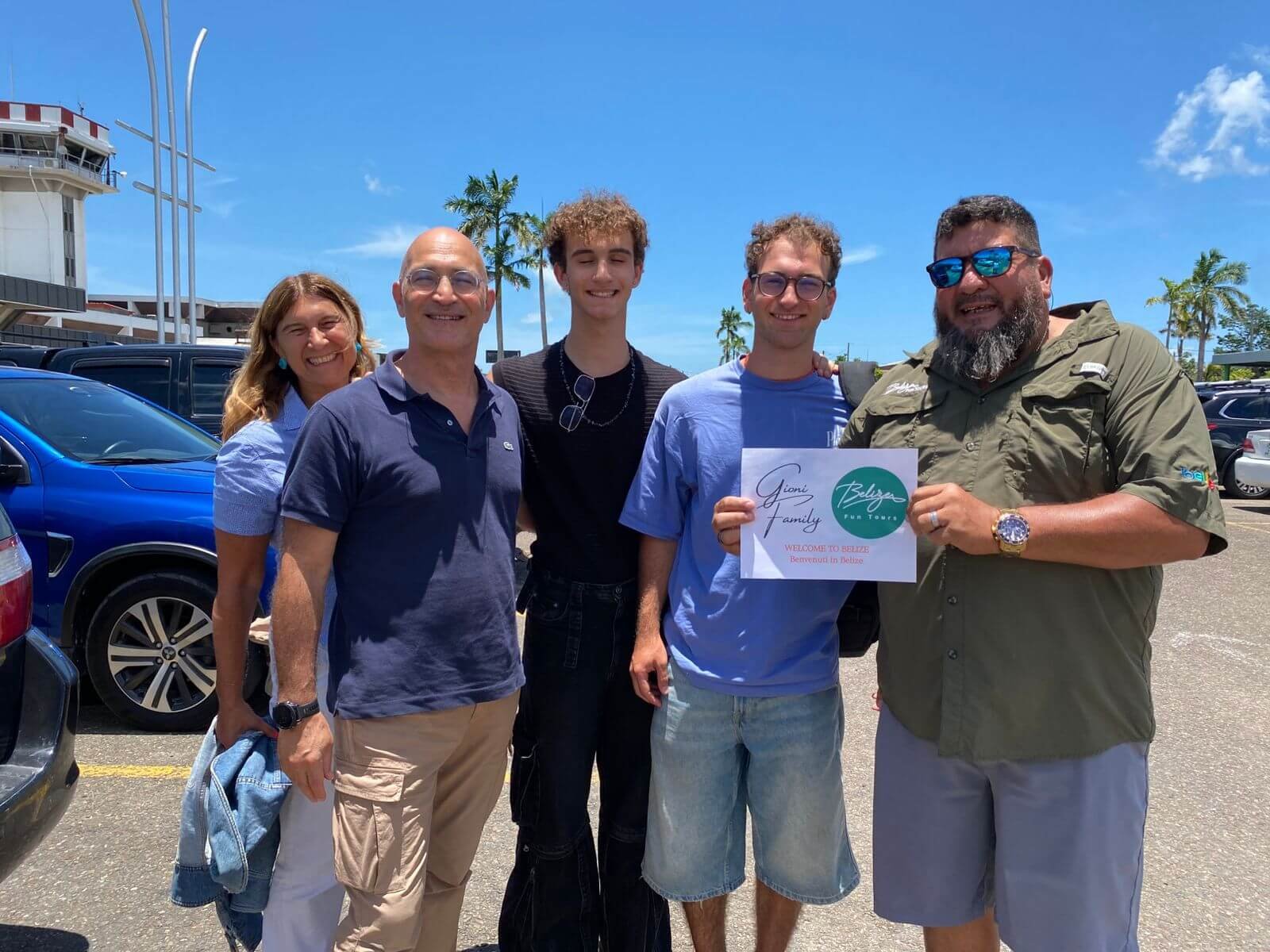 The Belize Vacation Packages Team with clients